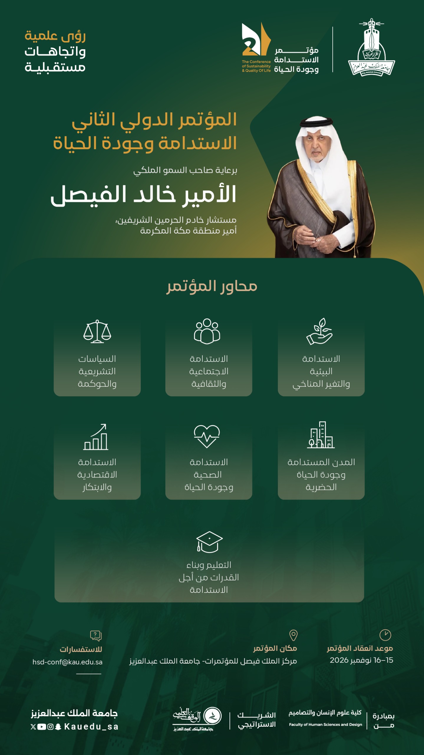 المؤتمر الدولي الثاني لاستدامة الحياة ونوعيتها